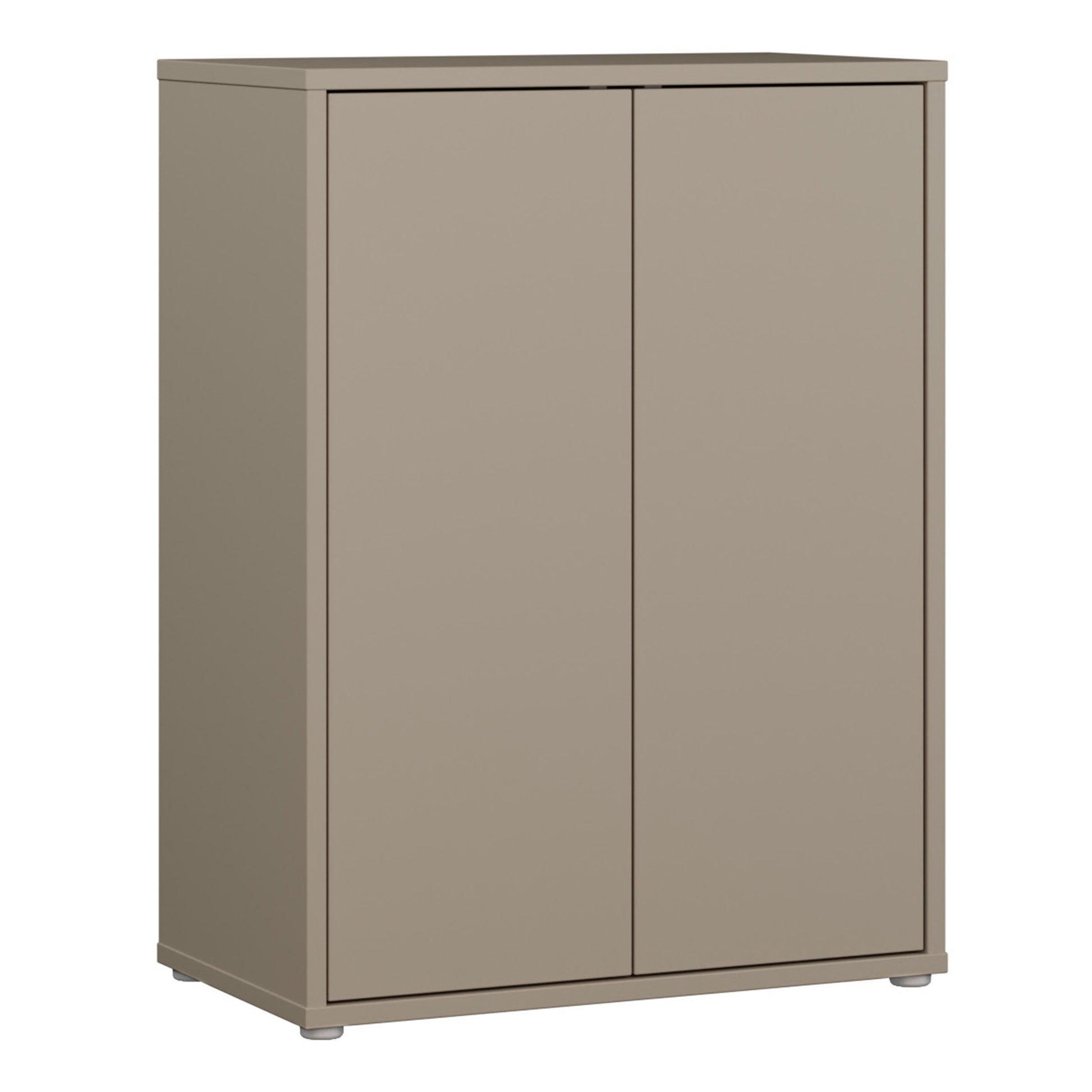 Bloc Tall 2 Door Cupboard in Taupe - Industrious Decor