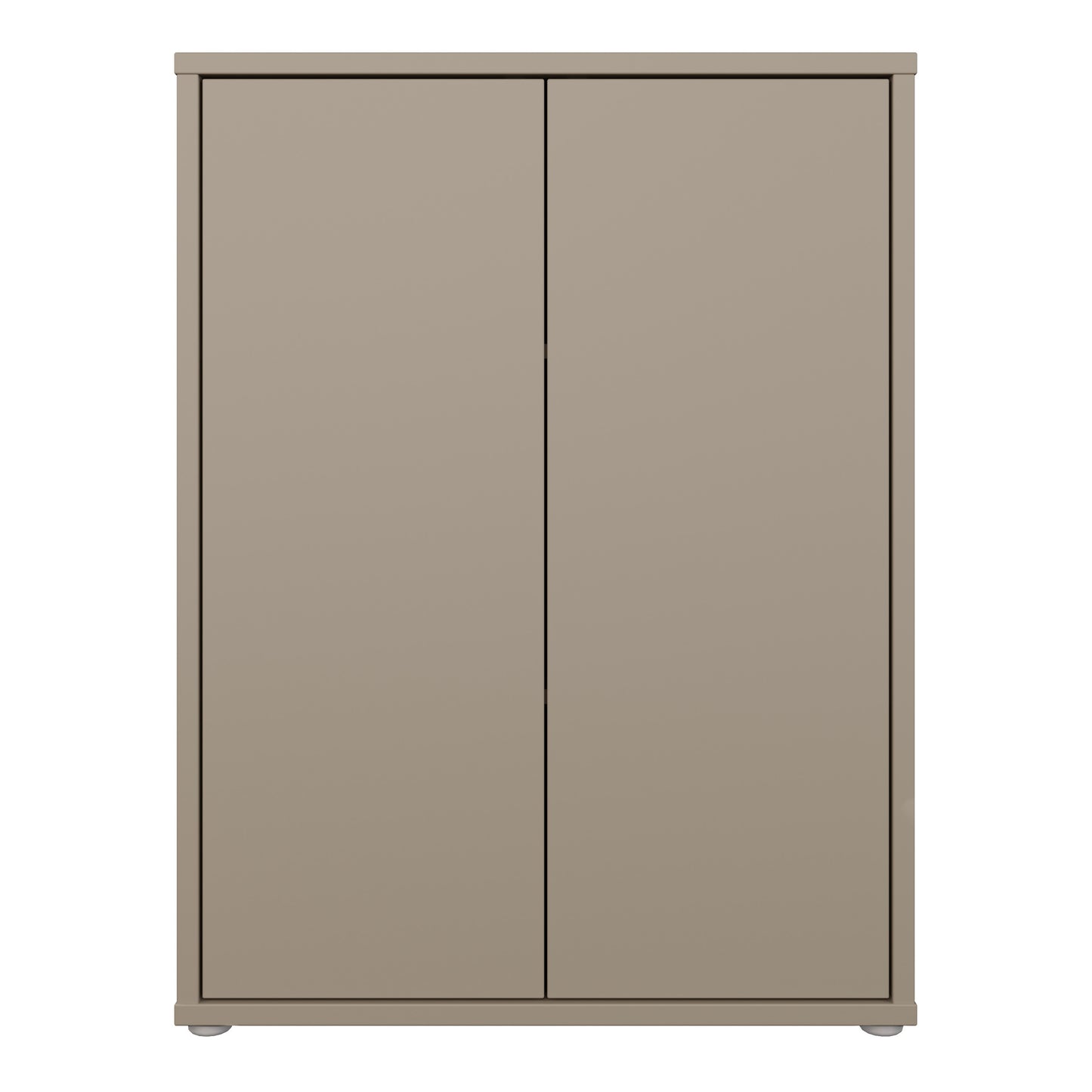 Bloc Tall 2 Door Cupboard in Taupe - Industrious Decor