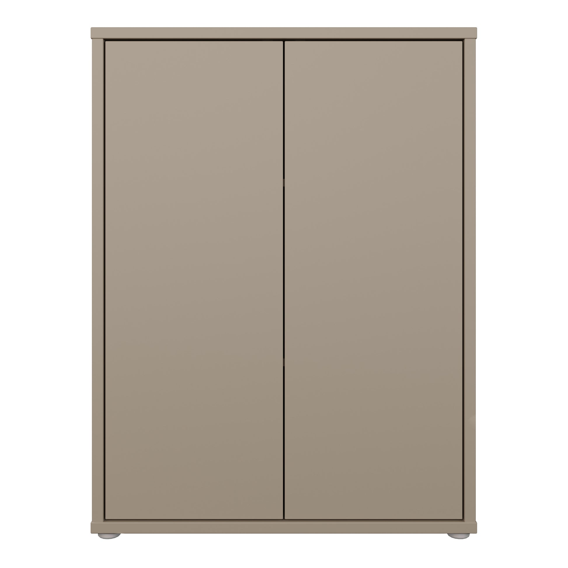 Bloc Tall 2 Door Cupboard in Taupe - Industrious Decor