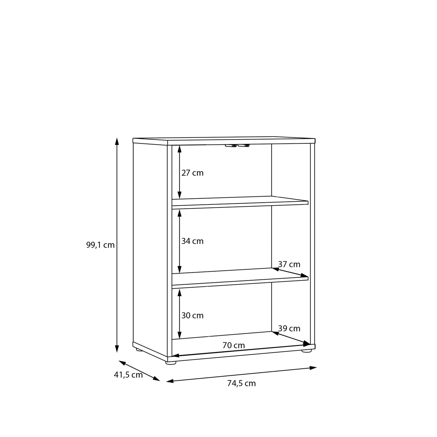 Bloc Tall 2 Door Cupboard in Taupe - Industrious Decor