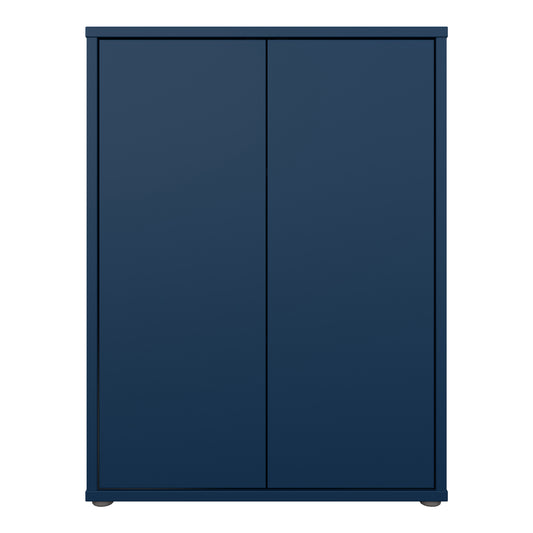 Bloc Tall 2 Door Cupboard in Night Blue - Industrious Decor