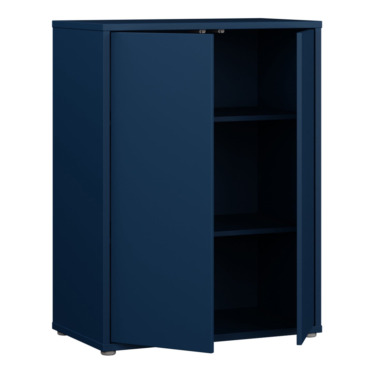 Bloc Tall 2 Door Cupboard in Night Blue - Industrious Decor