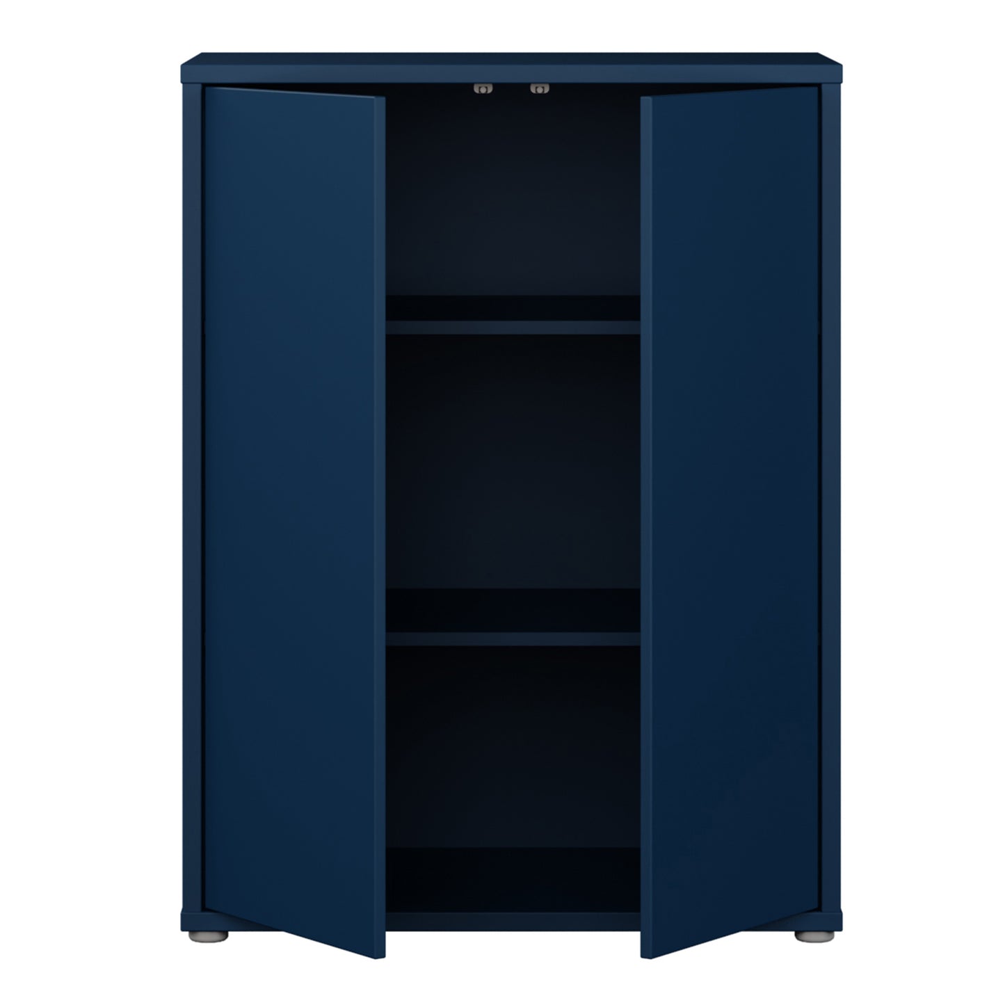 Bloc Tall 2 Door Cupboard in Night Blue - Industrious Decor