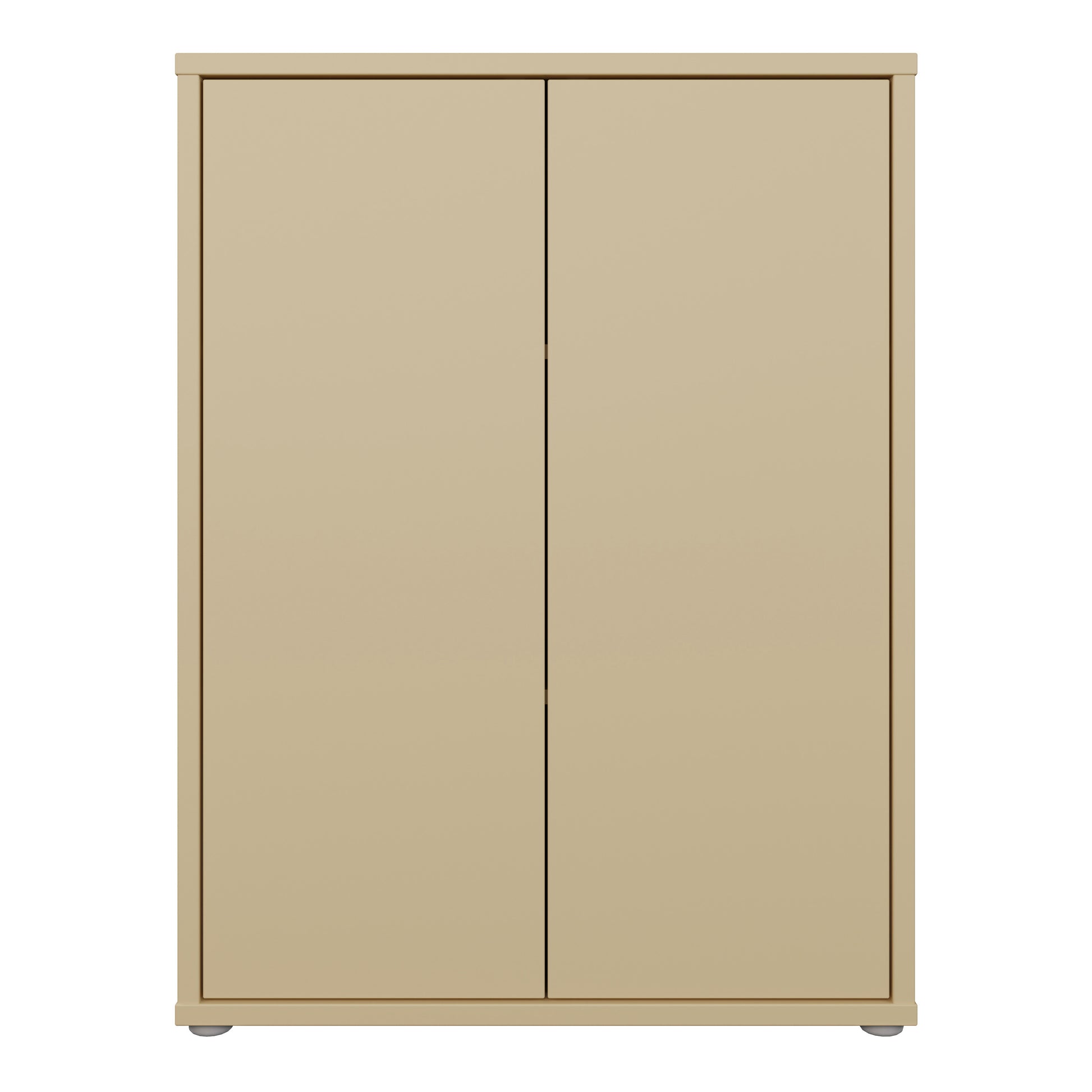 Bloc Tall 2 Door Cupboard in Butter Yellow - Industrious Decor