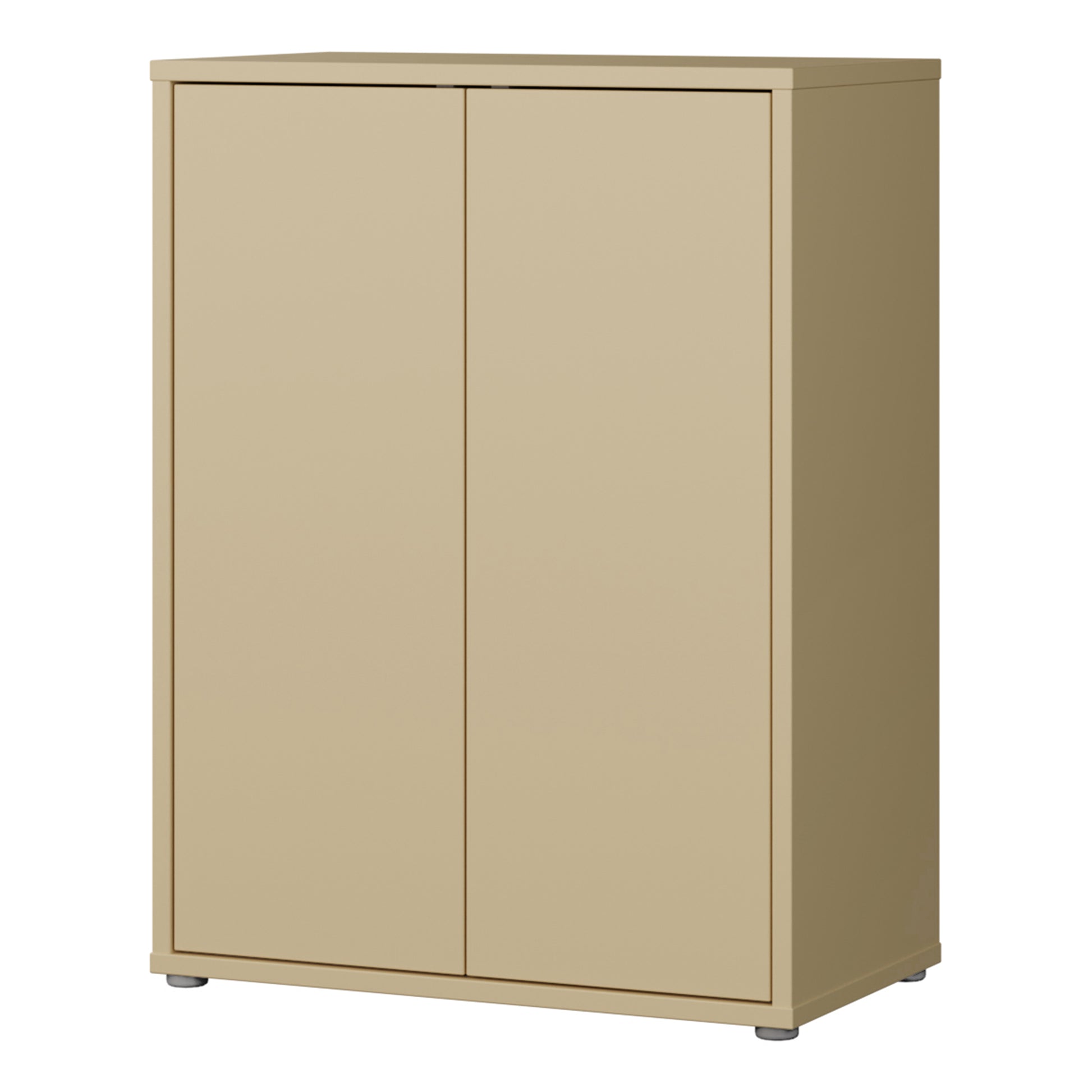 Bloc Tall 2 Door Cupboard in Butter Yellow - Industrious Decor