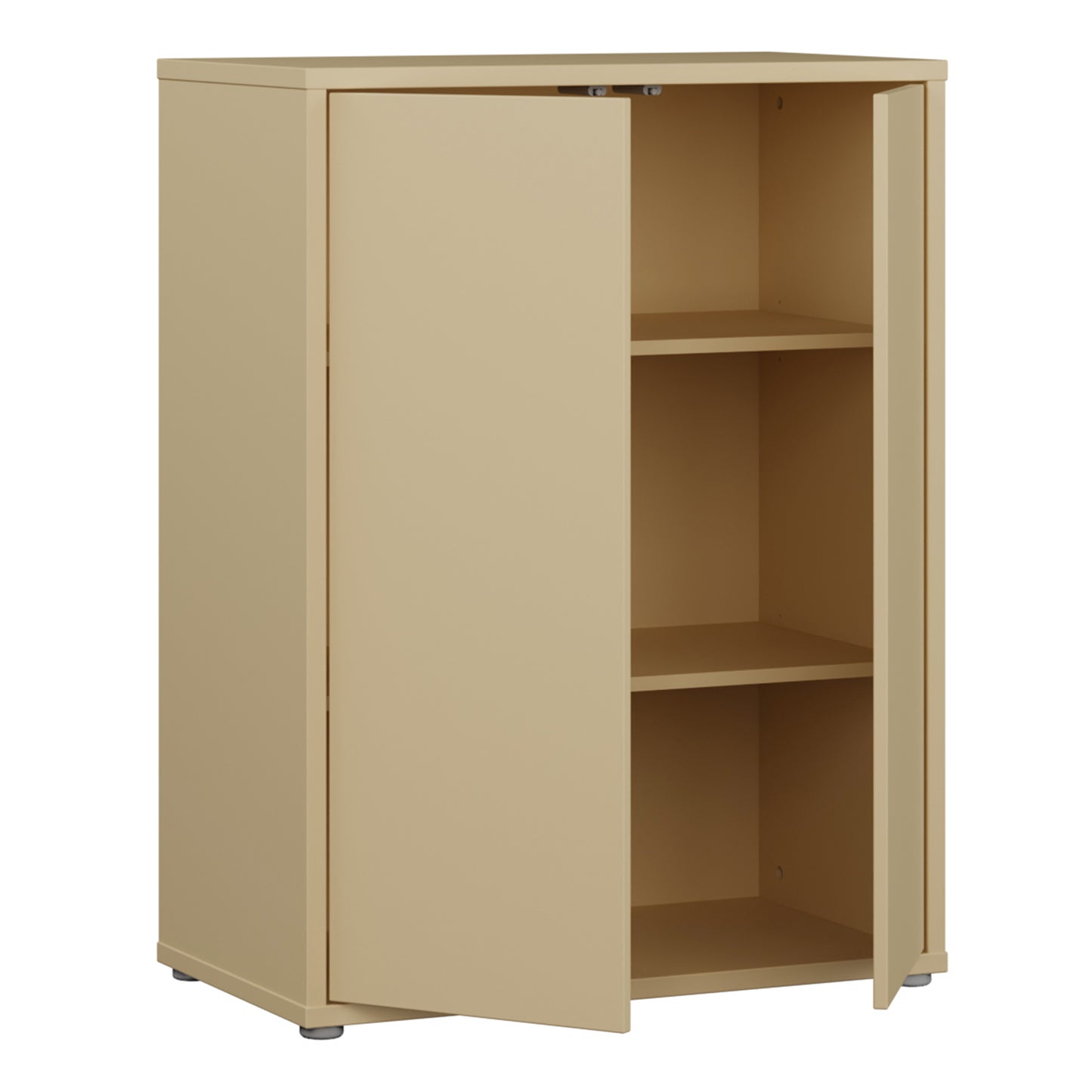 Bloc Tall 2 Door Cupboard in Butter Yellow - Industrious Decor