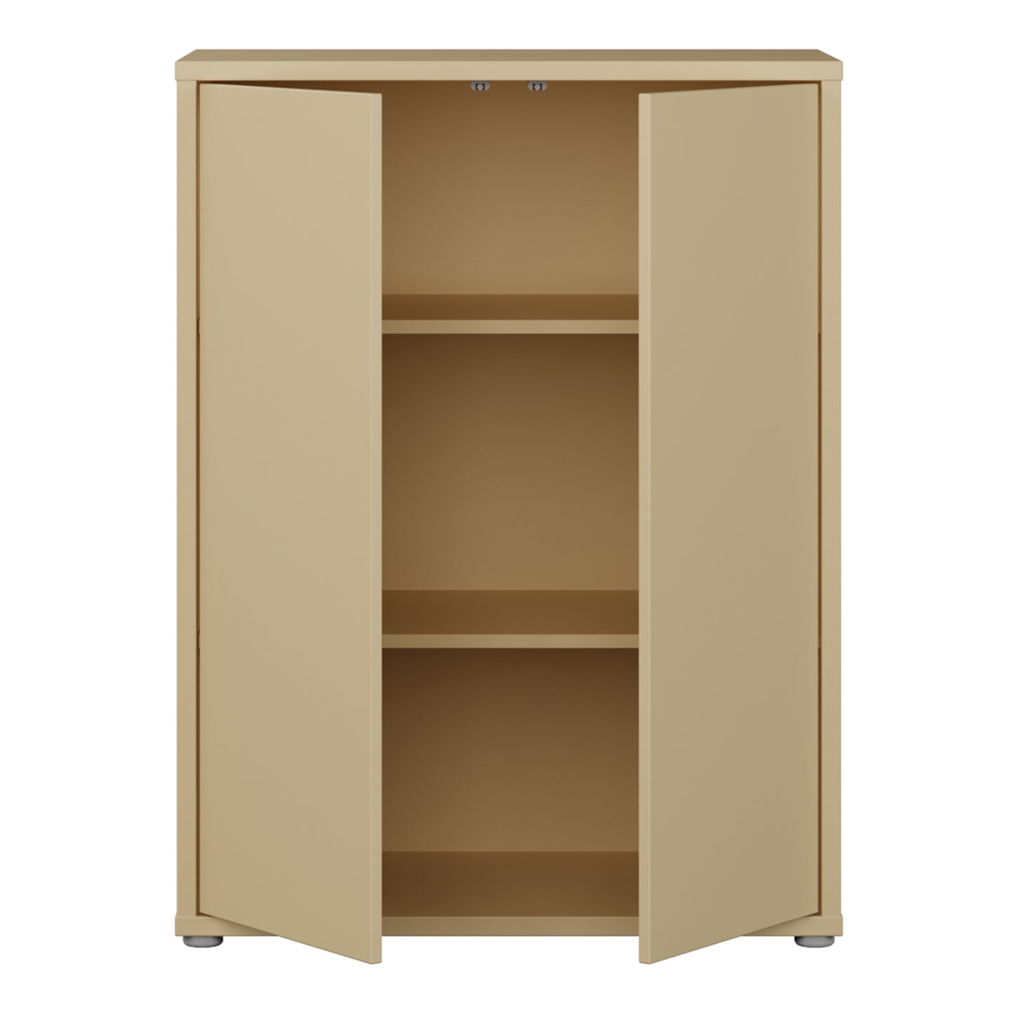 Bloc Tall 2 Door Cupboard in Butter Yellow - Industrious Decor