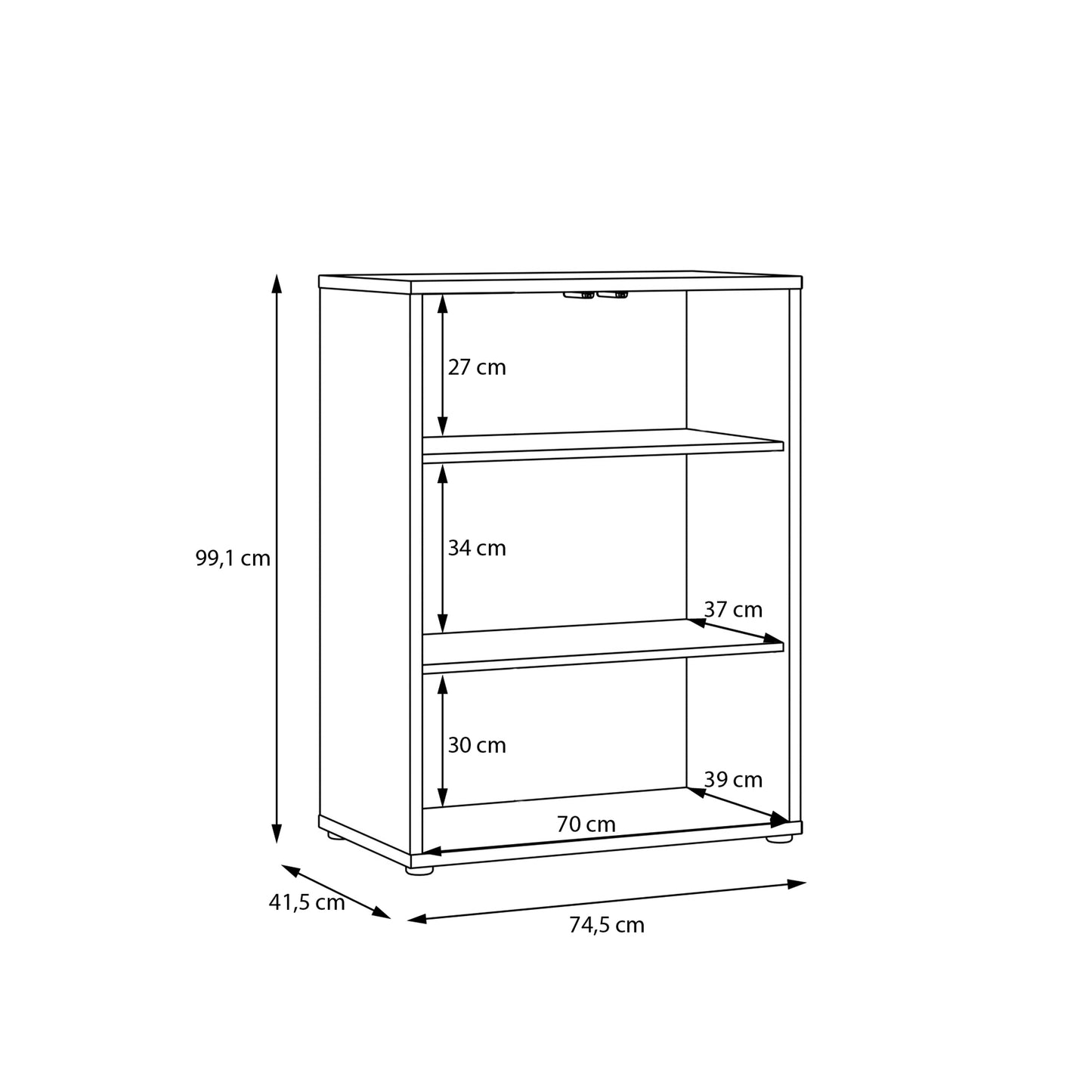 Bloc Tall 2 Door Cupboard in Butter Yellow - Industrious Decor