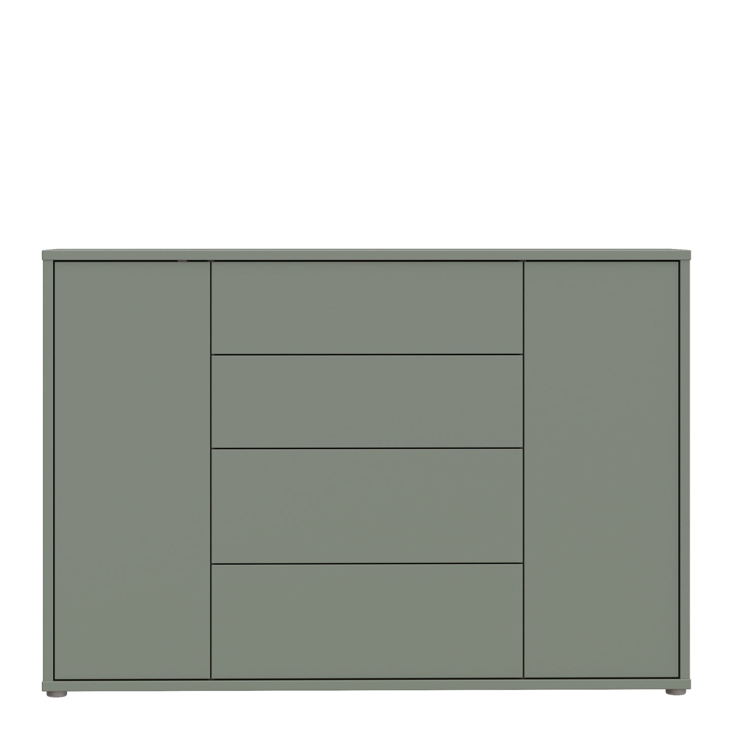 Bloc Wide Sideboard in Sage Green - Industrious Decor