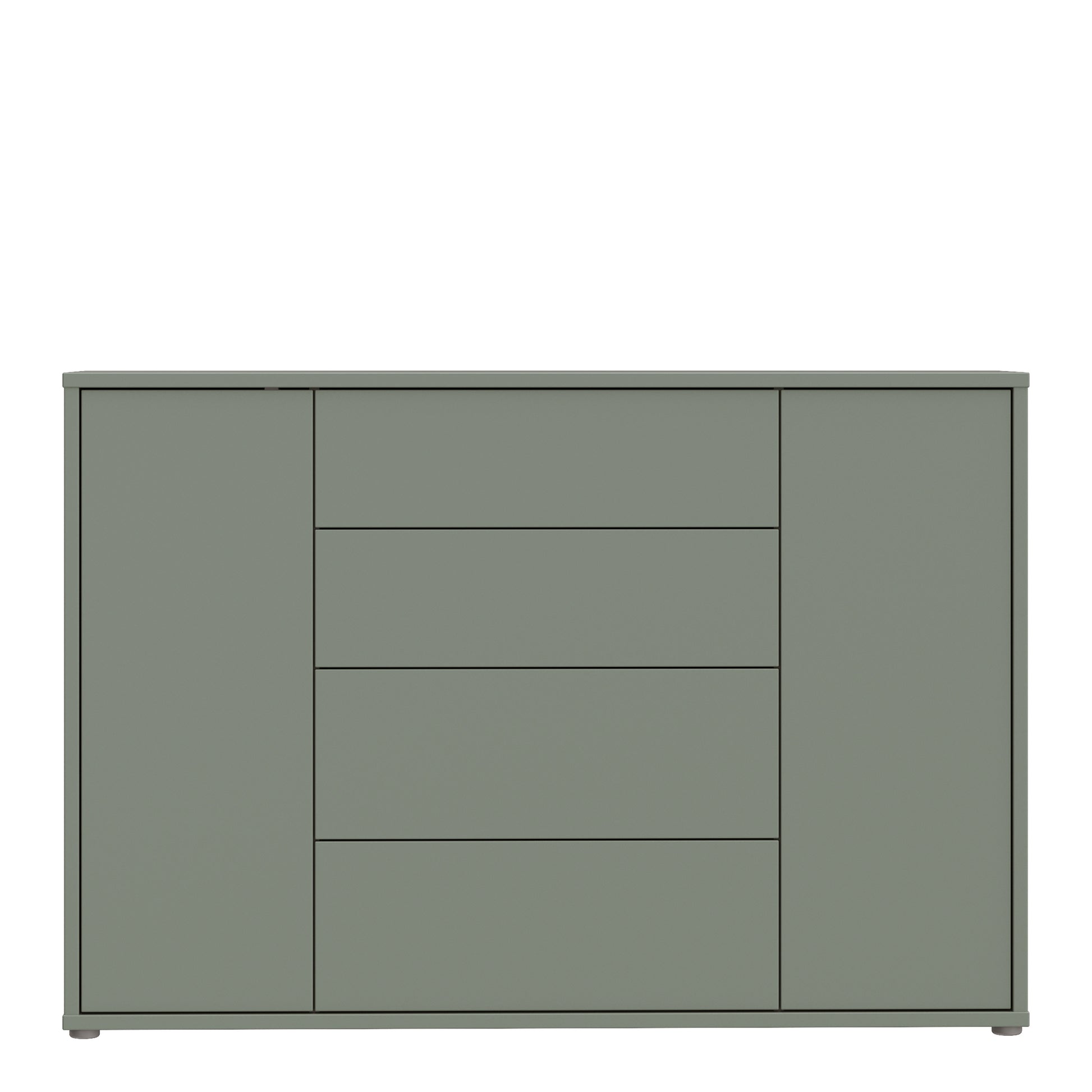 Bloc Wide Sideboard in Sage Green - Industrious Decor