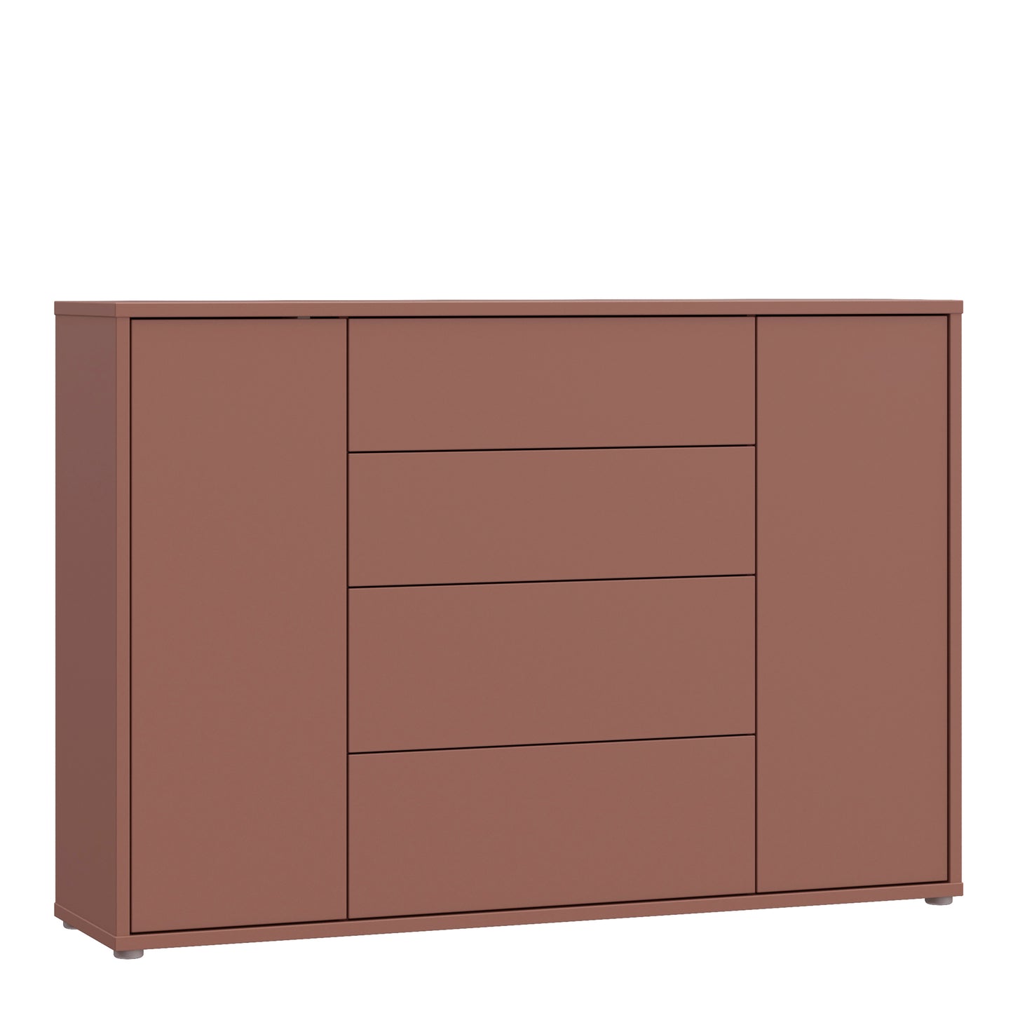 Bloc Wide Sideboard in Terracotta - Industrious Decor