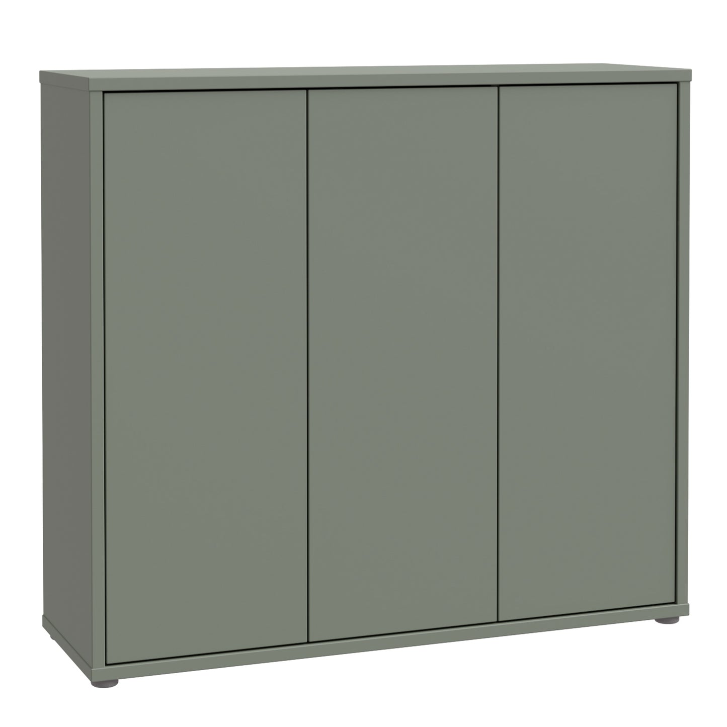 Bloc 3 Door Shoe Cabinet in Sage Green - Industrious Decor