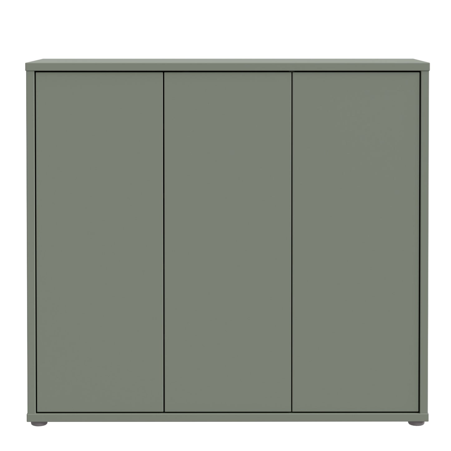 Bloc 3 Door Shoe Cabinet in Sage Green - Industrious Decor
