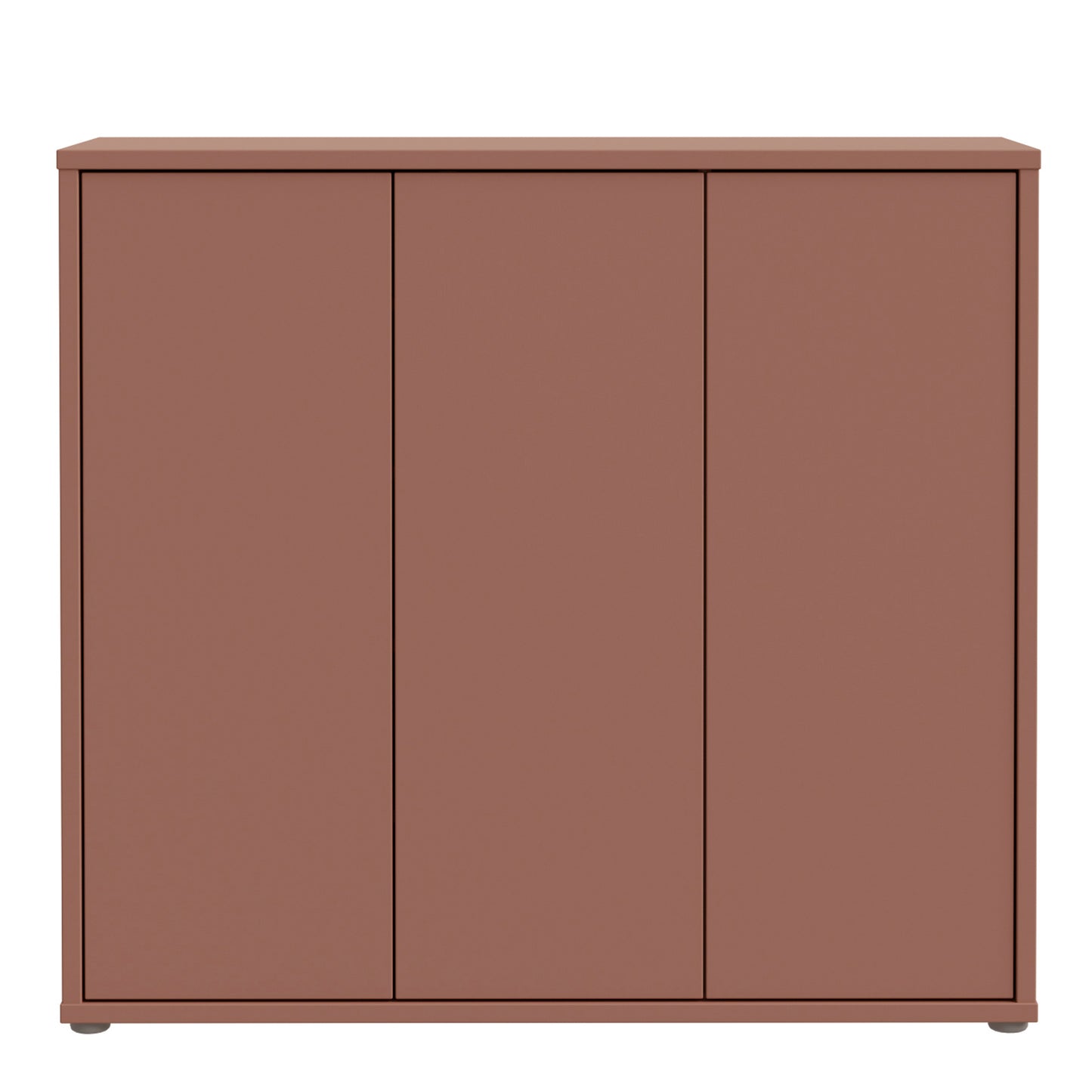 Bloc 3 Door Shoe Cabinet in Terracotta - Industrious Decor
