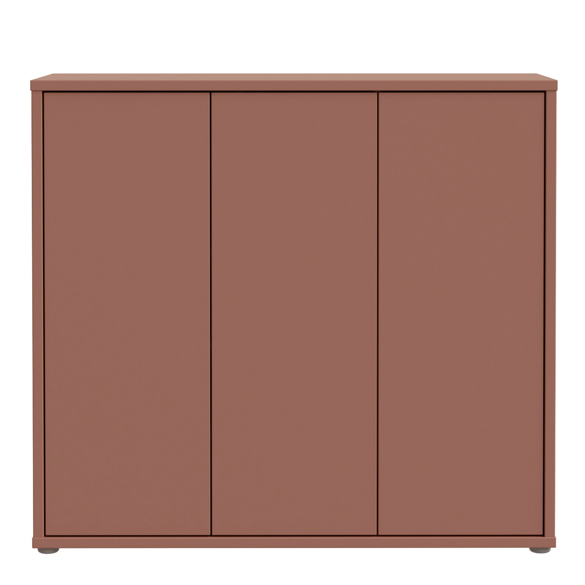 Bloc 3 Door Shoe Cabinet in Terracotta - Industrious Decor