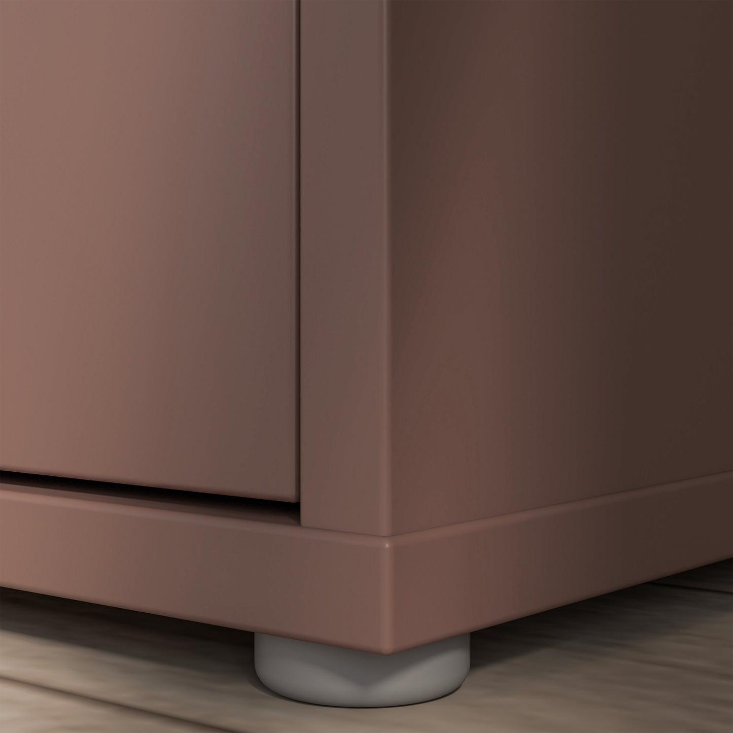 Bloc 3 Door Shoe Cabinet in Terracotta - Industrious Decor