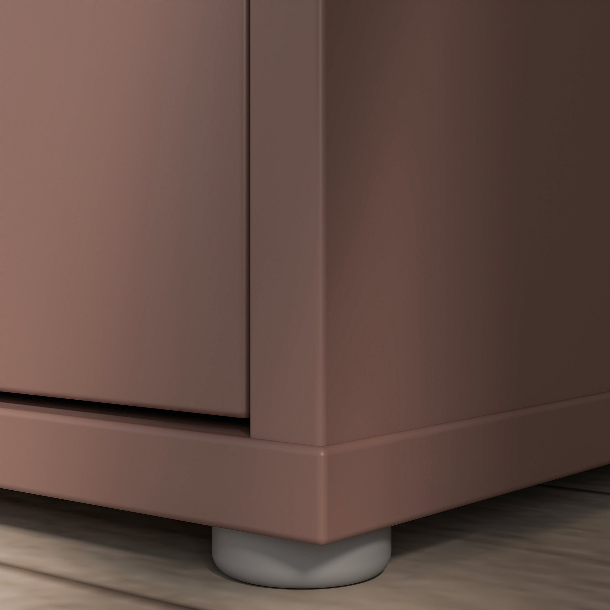 Bloc 3 Door Shoe Cabinet in Terracotta - Industrious Decor