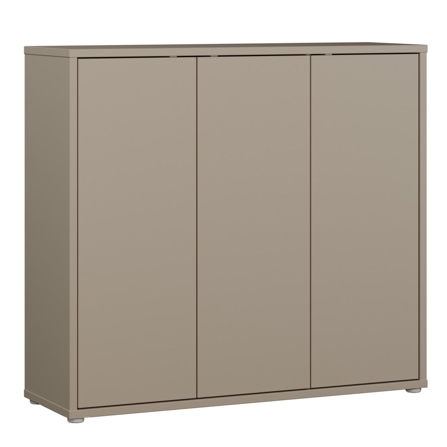 Bloc 3 Door Shoe Cabinet in Taupe - Industrious Decor