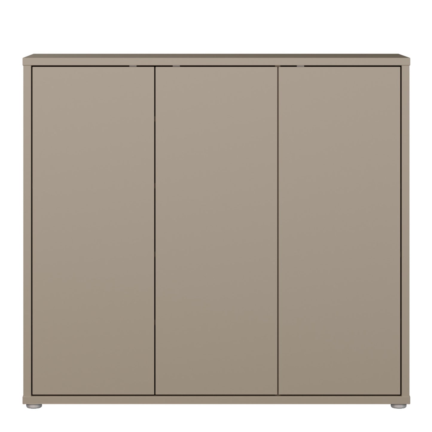 Bloc 3 Door Shoe Cabinet in Taupe - Industrious Decor