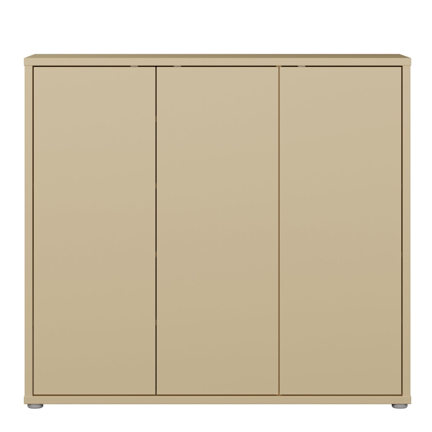 Bloc 3 Door Shoe Cabinet in Butter Yellow - Industrious Decor