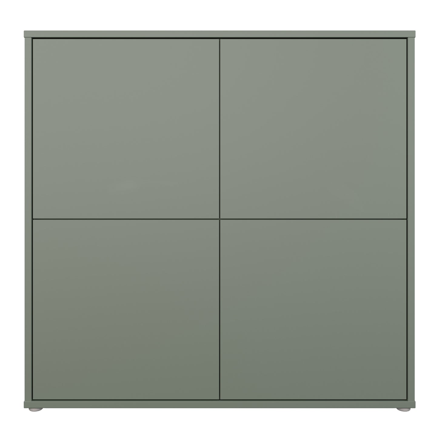 Bloc 4 Door Large Storage Cabinet in Sage Green - Industrious Decor