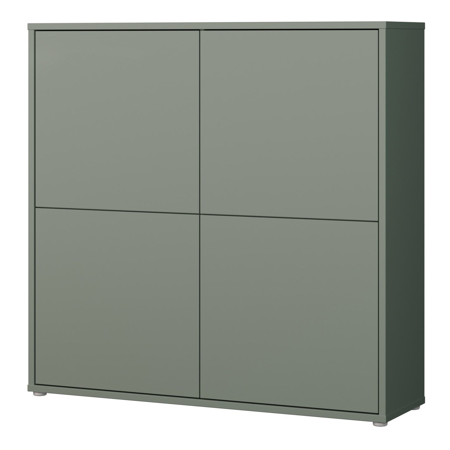 Bloc 4 Door Large Storage Cabinet in Sage Green - Industrious Decor