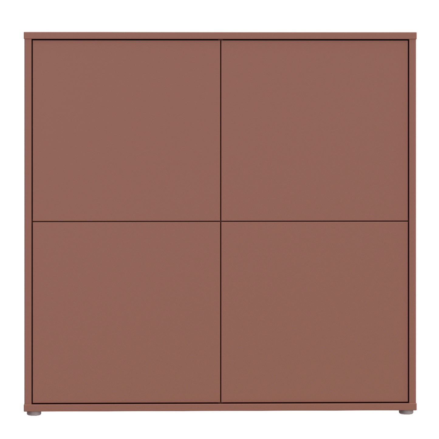 Bloc 4 Door Large Storage Cabinet in Terracotta - Industrious Decor