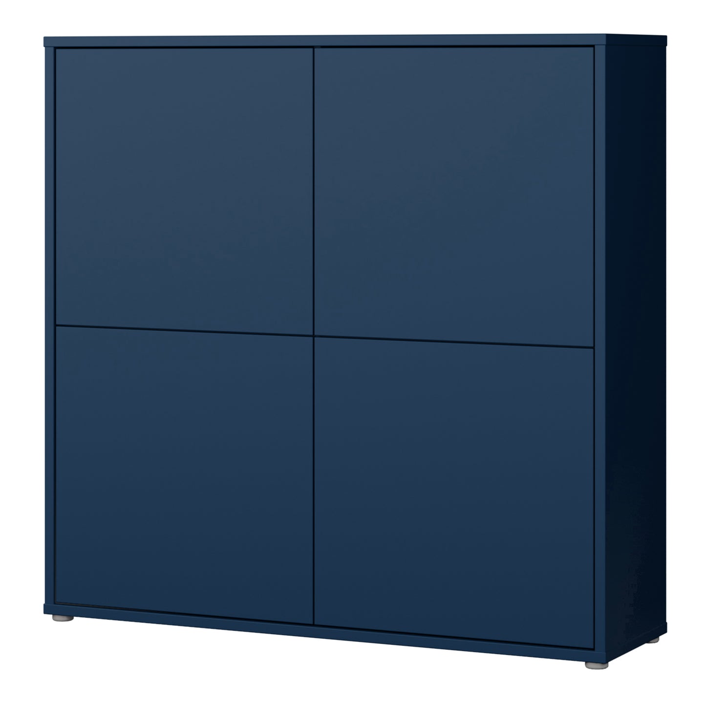 Bloc 4 Door Large Storage Cabinet in Night Blue - Industrious Decor