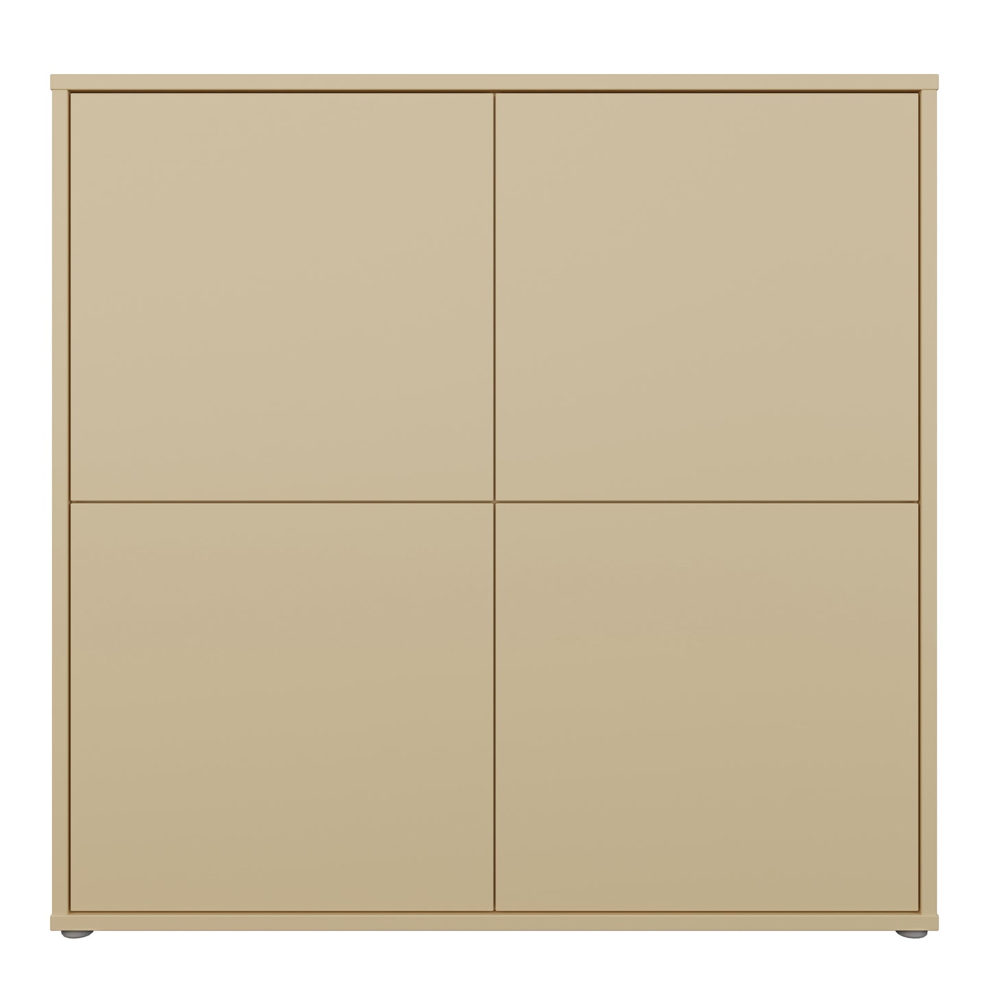 Bloc 4 Door Large Storage Cabinet in Butter Yellow - Industrious Decor
