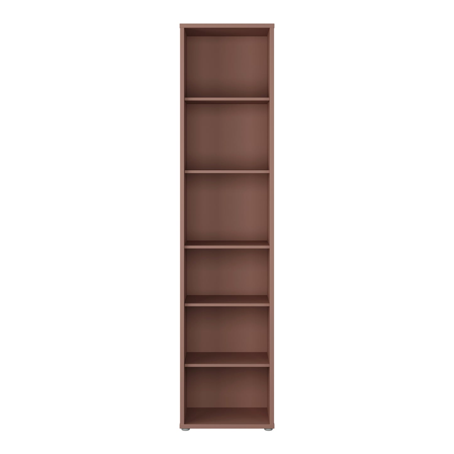 Bloc Tall Narrow Bookcase in Terracotta - Industrious Decor