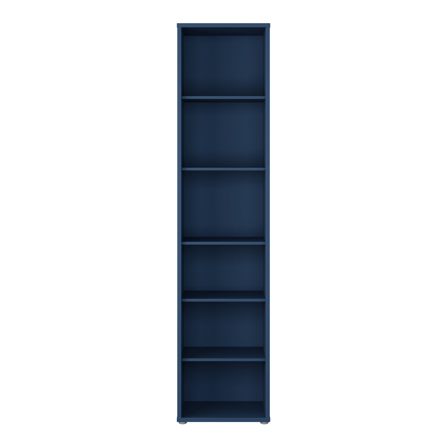 Bloc Tall Narrow Bookcase in Night Blue - Industrious Decor