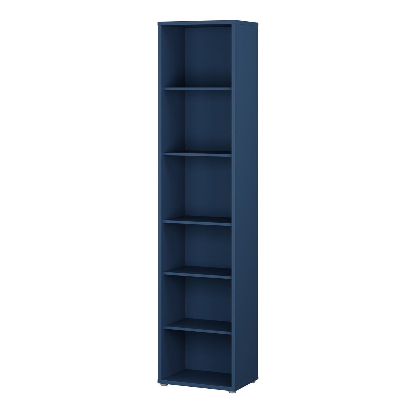 Bloc Tall Narrow Bookcase in Night Blue - Industrious Decor