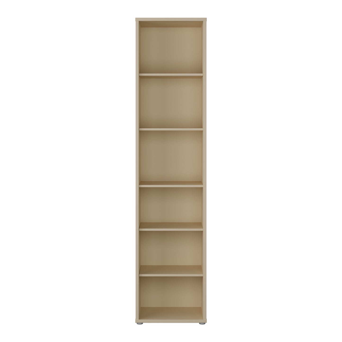 Bloc Tall Narrow Bookcase in Butter Yellow - Industrious Decor