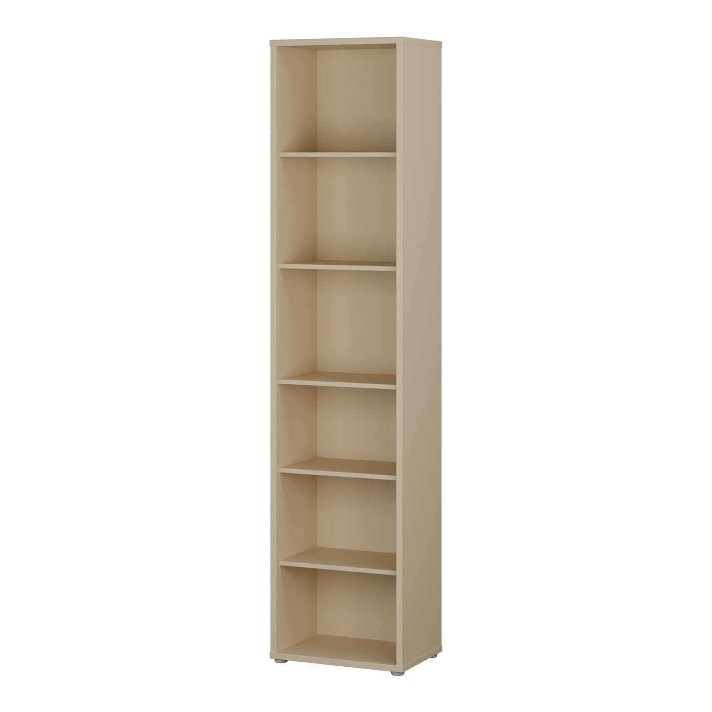 Bloc Tall Narrow Bookcase in Butter Yellow - Industrious Decor