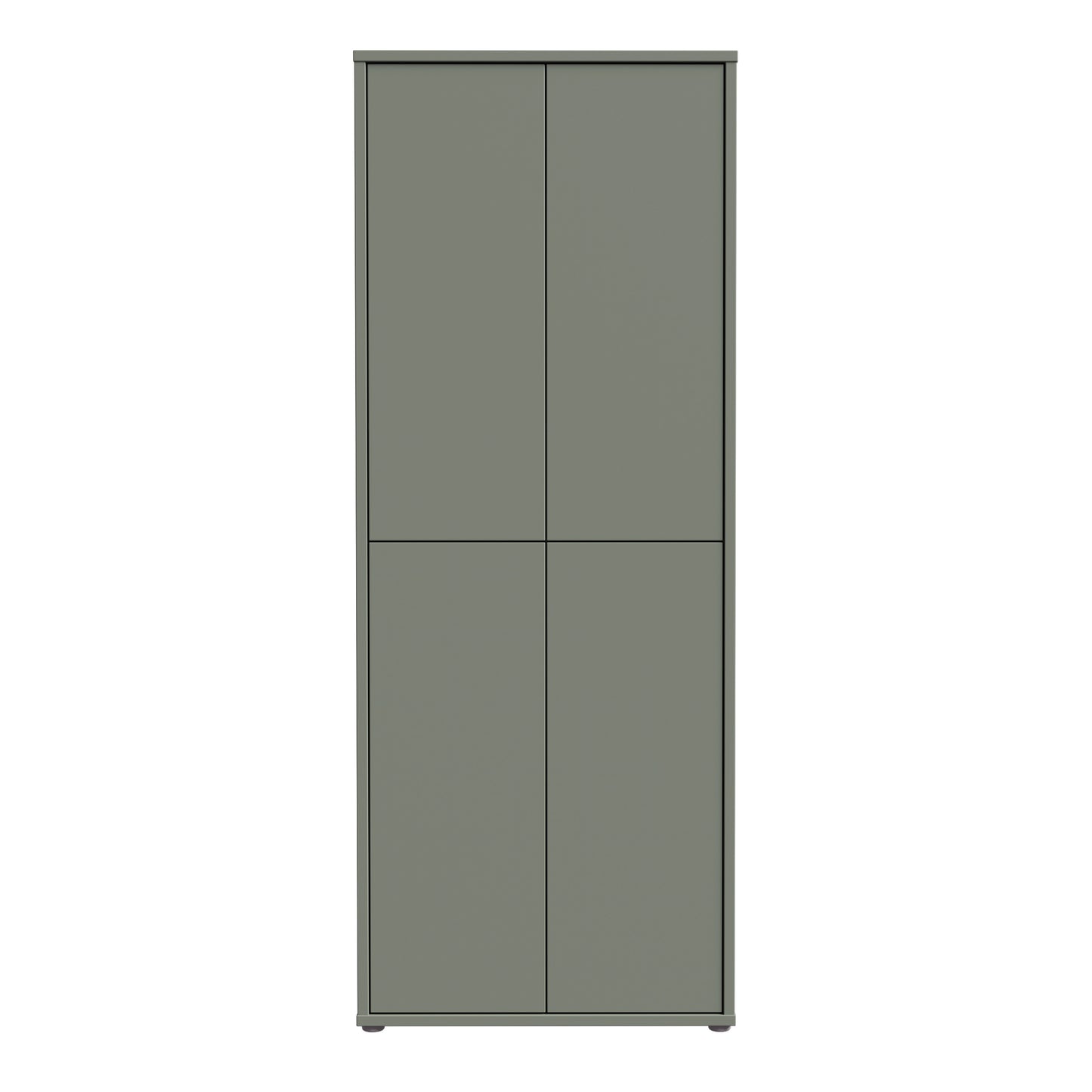 Bloc Tall 4 Door Shoe Cabinet in Sage Green - Industrious Decor