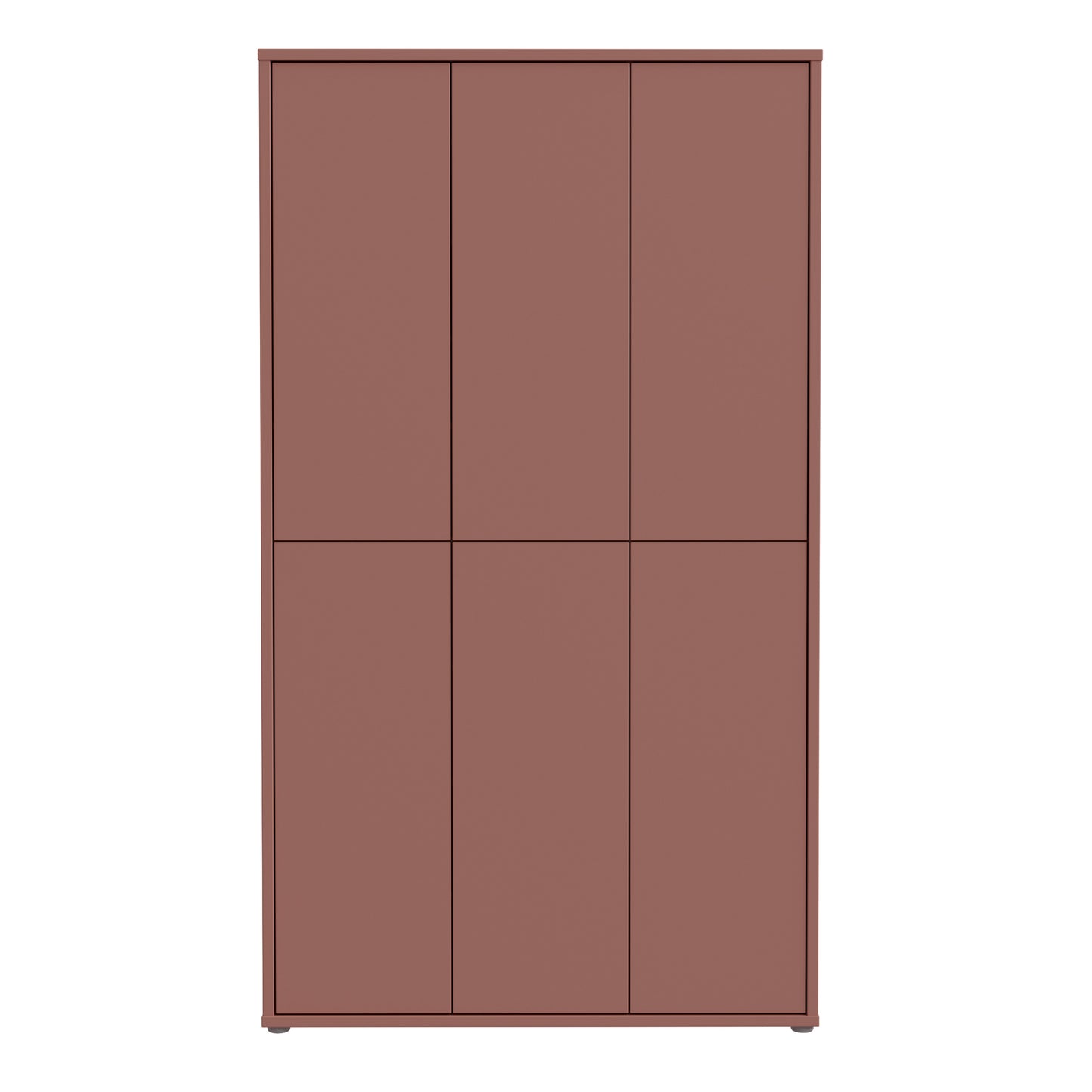 Bloc Tall 6 Door Shoe Cabinet in Terracotta - Industrious Decor