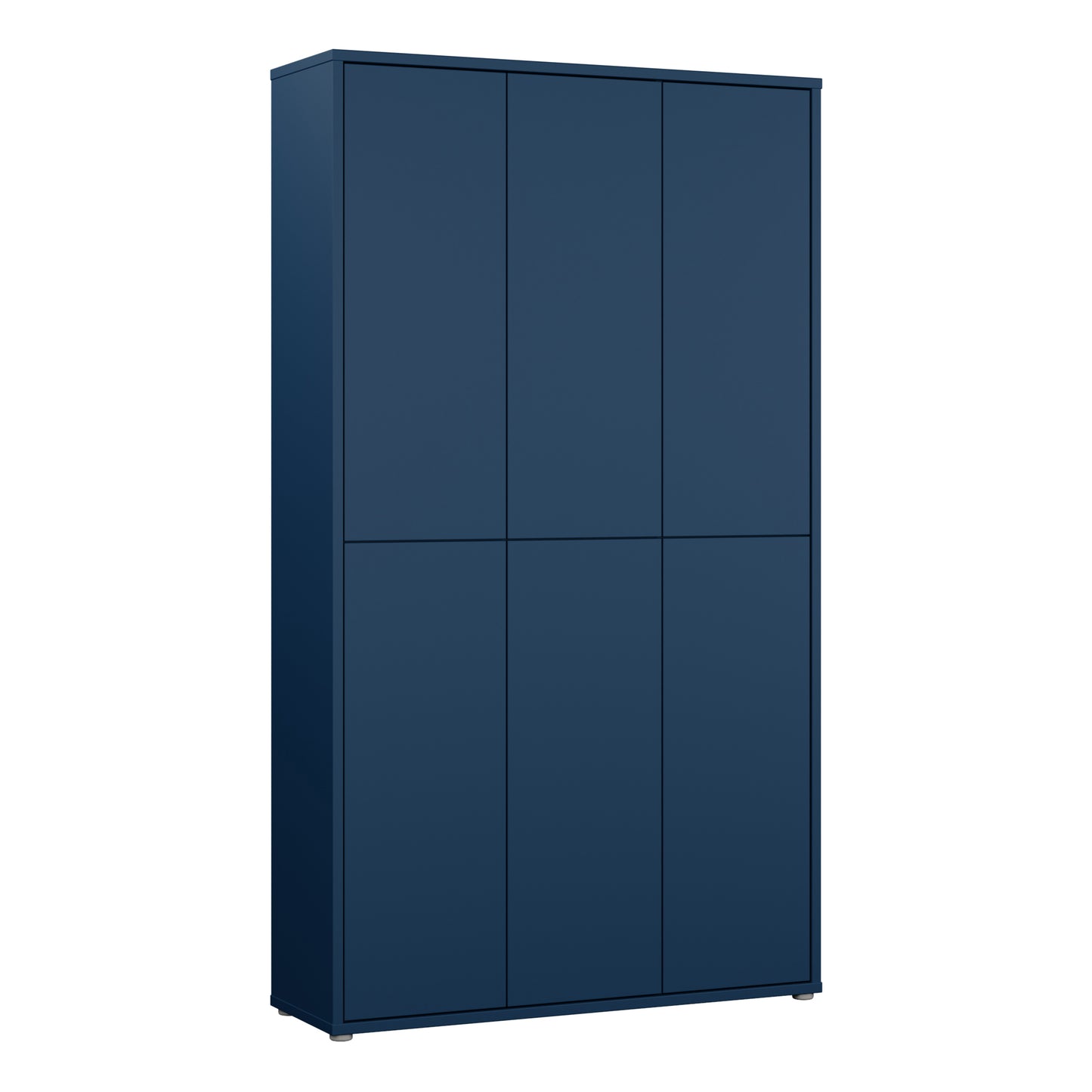 Bloc Tall 6 Door Shoe Cabinet in Night Blue - Industrious Decor