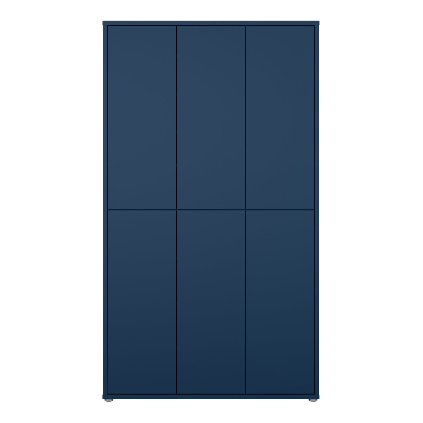 Bloc Tall 6 Door Shoe Cabinet in Night Blue - Industrious Decor