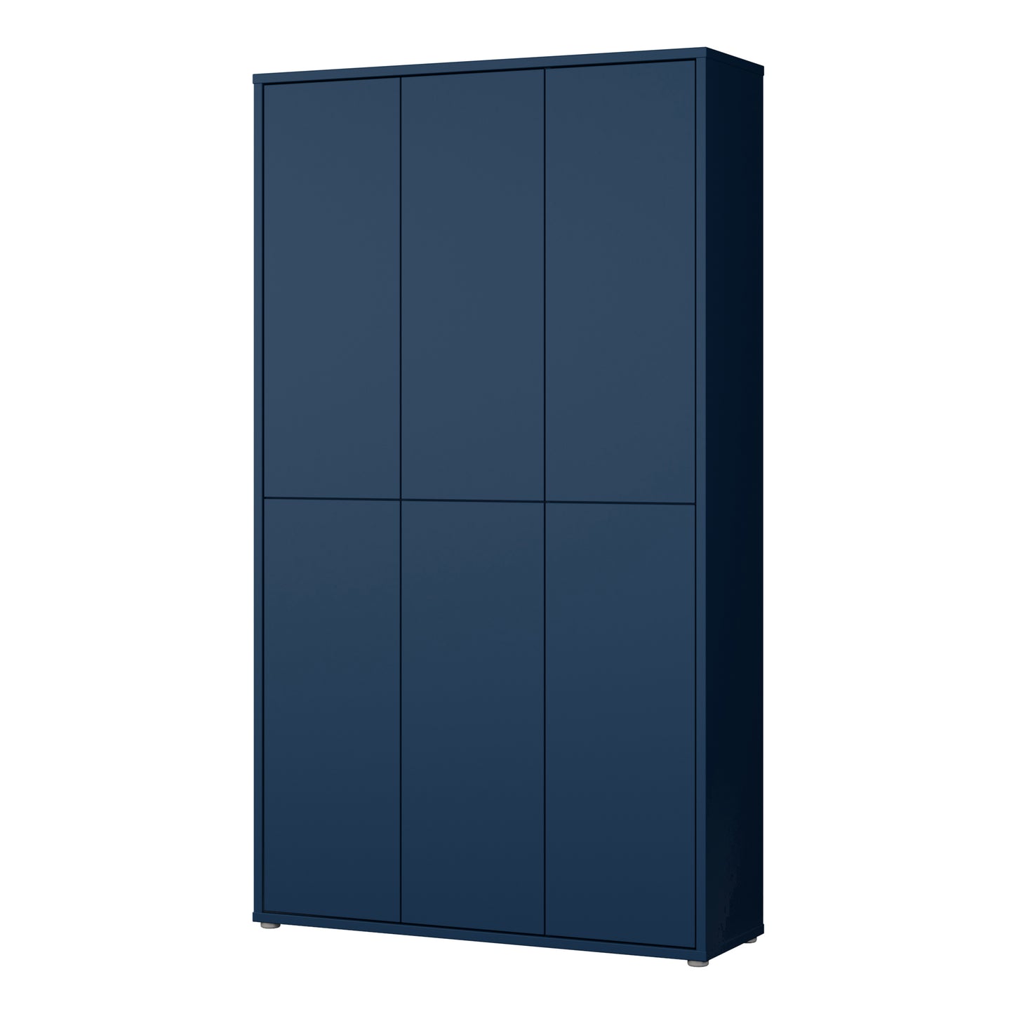 Bloc Tall 6 Door Shoe Cabinet in Night Blue - Industrious Decor