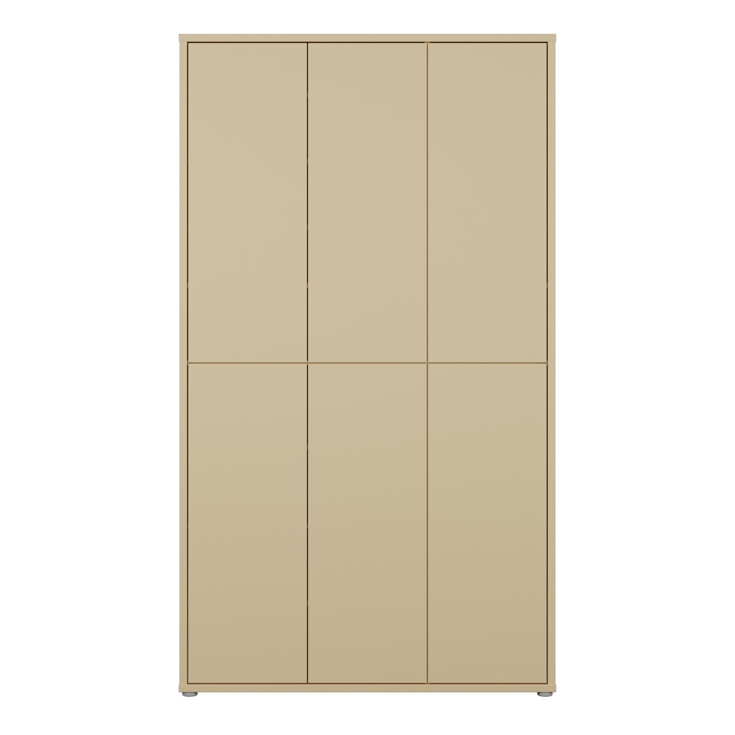 Bloc Tall 6 Door Shoe Cabinet in Butter Yellow - Industrious Decor