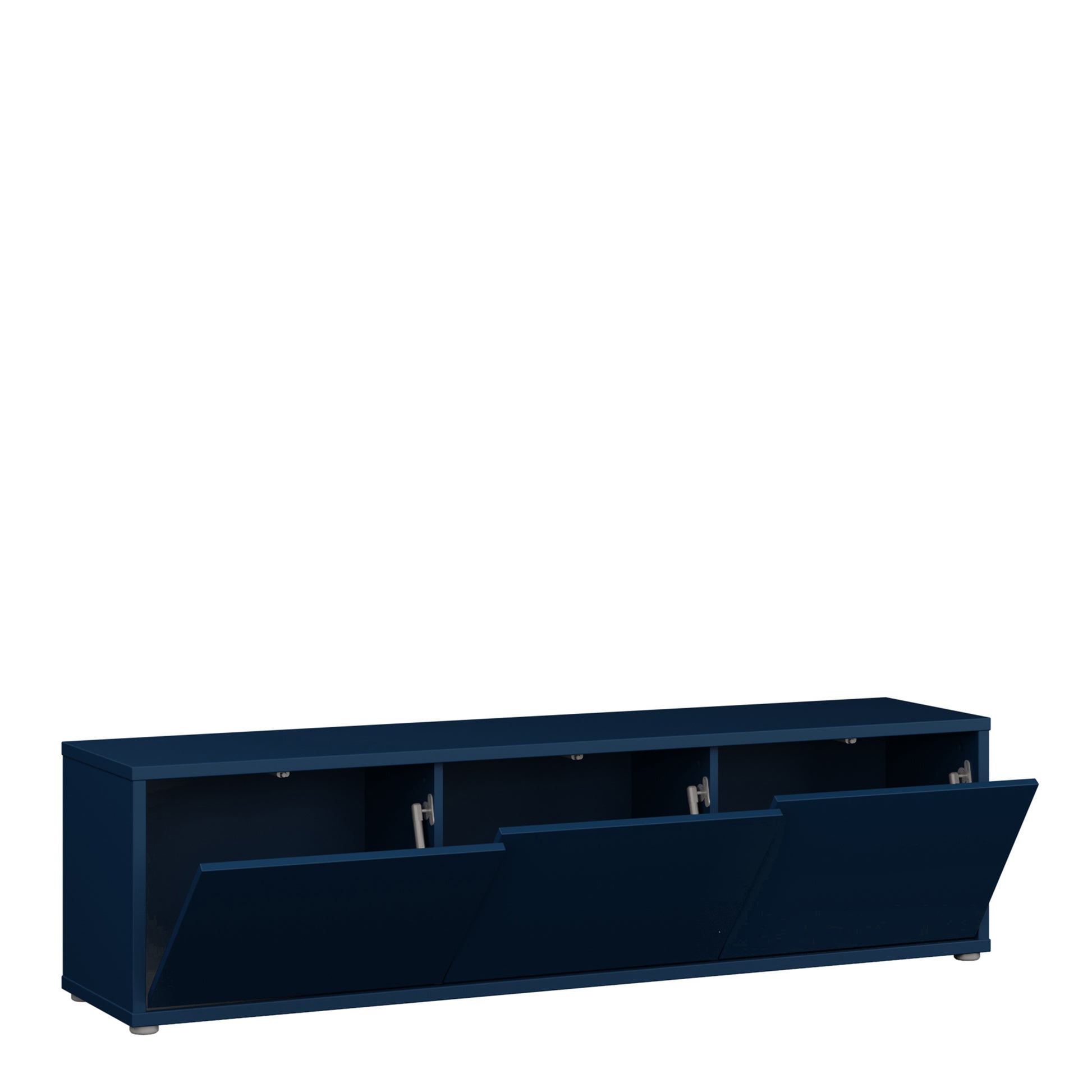 Bloc Wide TV Cabinet in Night Blue - Industrious Decor
