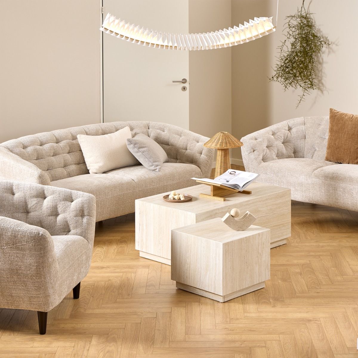 Cubed Coffee Table Set - Industrious Decor