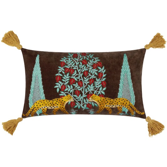 Leopard Tassel Cushion