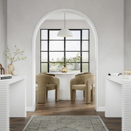 Jess Curve Dining Chair — Mole - Industrious Decor