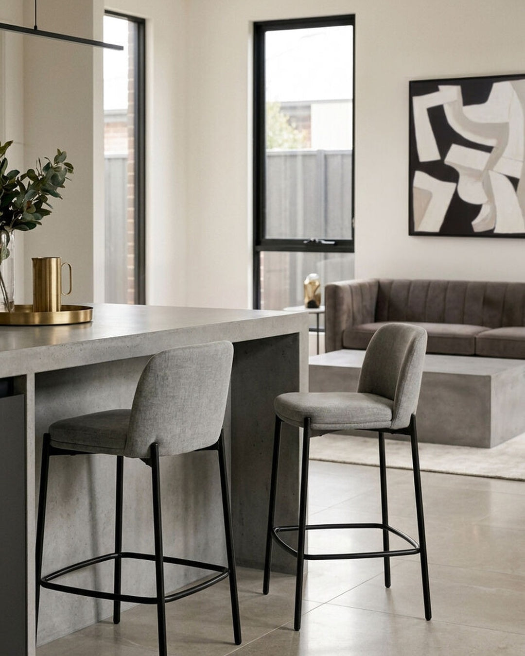 Alicia Bar Stool â€” Pair - Industrious Decor