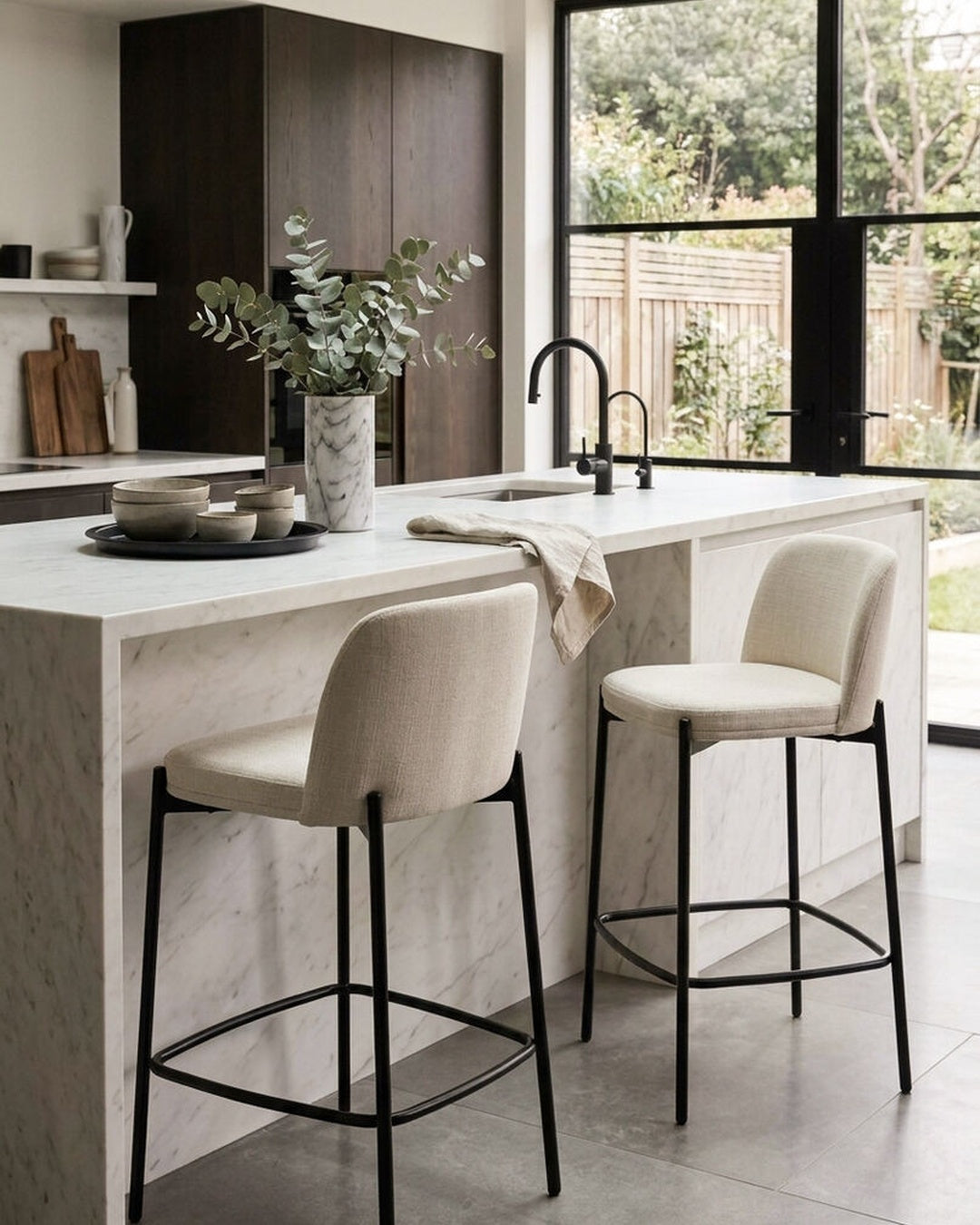 Alicia Bar Stool â€” Pair - Industrious Decor