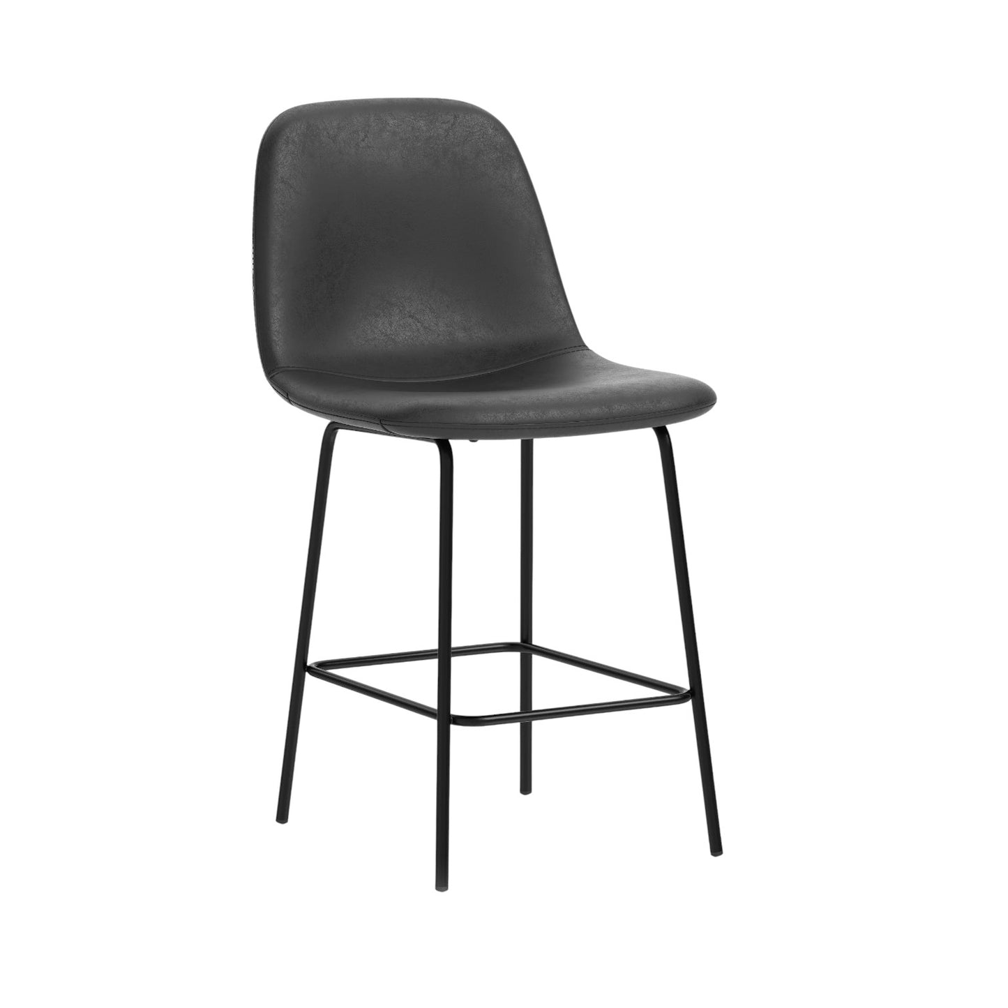 Argyll Distressed Bistro Stool Crib 5 Black - Industrious Decor