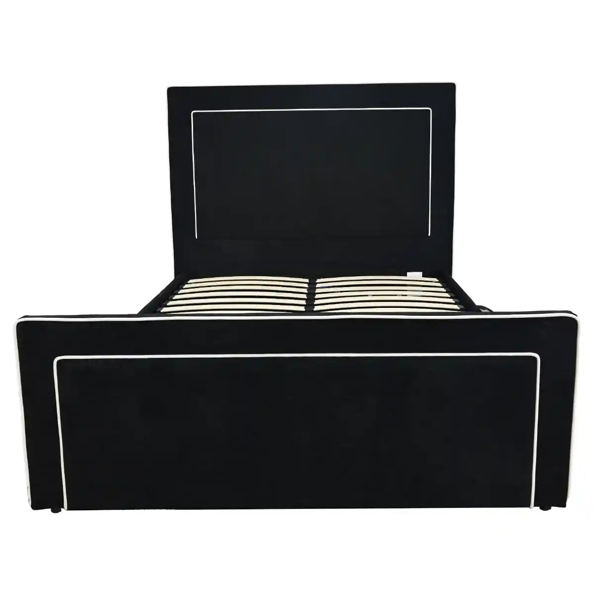 Farnham Ottoman Storage Bed – Black - Industrious Decor