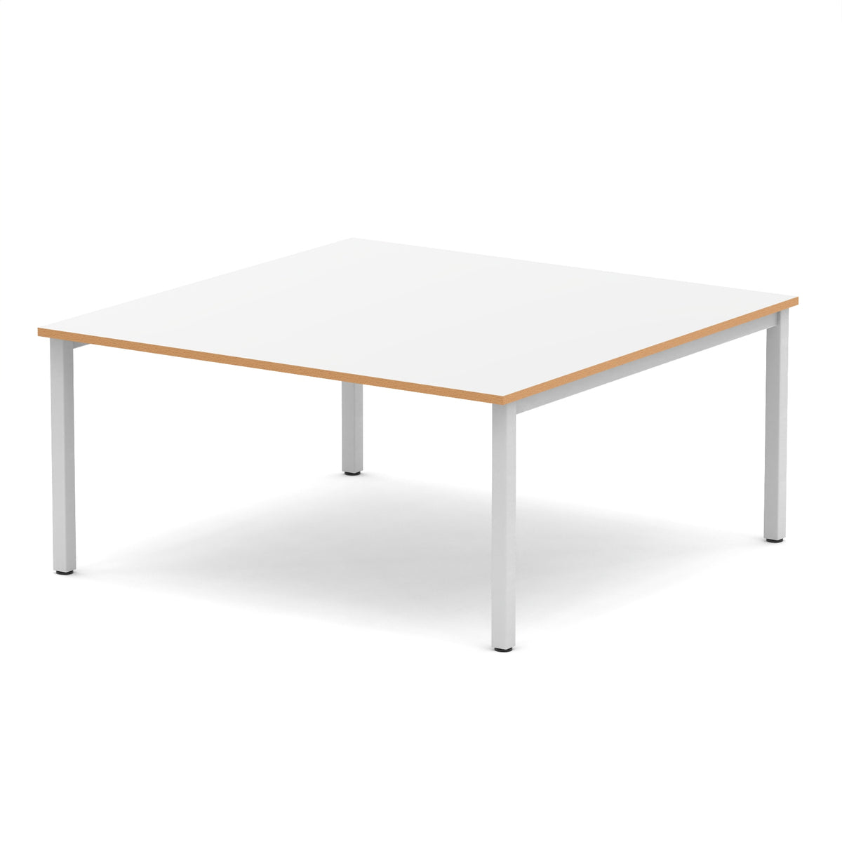 Vantage Plus 1600mm Square Boardroom Table 1600 Silver - Industrious Decor