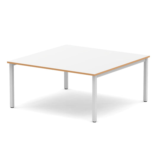 Vantage Plus 1600mm Square Boardroom Table 1600 Silver - Industrious Decor